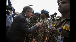 Secretary-General thanks Blue Helmets in Mali