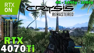 Crysis Remastered Ray Tracing | RTX 4070 Ti | Ryzen 7 5800X3D | 4K - 1440p - 1080p | Max Settings