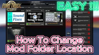 Easy way to change mod folder location ETS 2 and ATS 2 #ets2 #ats2