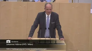 Johannes Hübner - Verlängerung von Corona-Sonderbestimmungen - 29.6.2022