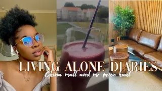 LivingAloneDiaries #8 | Mr Price and China mall Haul | New furniture | South african youtuber