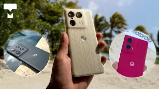 Motorola Edge 50: um celular com madeira e câmera parruda! [Hands On]