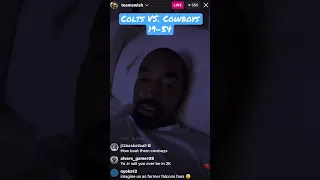 JR Smith reacts to Colts huge loss against the Dallas Cowboys