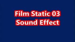 Old film grain static sound effect