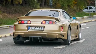 Cars Leaving Nürburgring Tankstelle! Supra TOP SECRET, NSX, RS6, M4, GT-R R35, Aston Martin Vantage