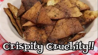 Oven Baked Pita Chips ~ Seasoned Pita Chips ~ How to Make Pita Chips ~ Noreen's Kitchen
