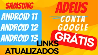 DE GRÁTIS Como Remover Conta Google Android 11, 12, 13 Qualquer Binário LINK ATUALIZADISSIMO