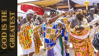 🔥 Odehyieba Priscilla  worships with Kings and Queens of Akyem Kotokuom Traditional Council