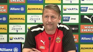 Rapid-Trainer Zoran Barišić & -Spieler Patrick Greil - die PK vor Spiel gegen Austria Klagenfurt