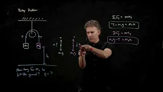 A Pulley with Two Masses | Physics with Professor Matt Anderson | M7-07