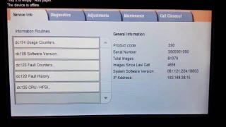 How to get into the Diagnostic Mode (CE Mode) Xerox WorkCentre 7425/ 7428/ 7435/7525/7530/7535/7545