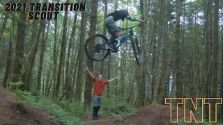 12 yr old Crushes It On New Transition Scout // TNT Double Jumps MTB Sandy Ridge