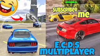 Extreme car driving simulator multiplayer😱|| Race with subscriber🔥||