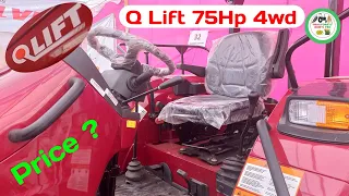 QLift Mahindra Novo 755di 4wd 75Hp mBoost Hydrolic Crdi Engine Price & Sound 2023 Model V1 PP