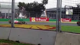 Formula 1 Sound comparison Melbourne 2013 and 2014. V8 vs V6 #F1 #formula1