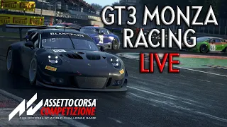 LIVE GT3 Monza RACING! AC Competizione AI Race - Last to ?? (30 Min)