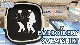 DOWNLOAD VECTOR | CELEBRATING THE ART OF DANCE WITH PULP FICTION EMBROIDERY SWEATSHIRT| CAMFive EMB