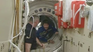 New Crew Welcomed Aboard Space Station