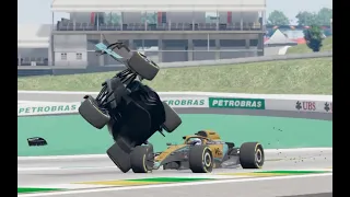 F1 Realistic Crashes #3 - BeamNG