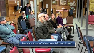 Board of Selectmen Meeting, 2/3/2020