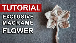 Tutorial Exclusive Macrame Flower 🌸/ HandMade Meditation / 🌸 Flower Boho Decoration