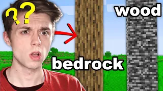 I Fooled my Friend by SWAPPING Bedrock and Wood Textures...