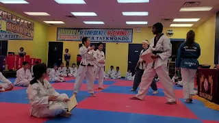 First taekwondo test