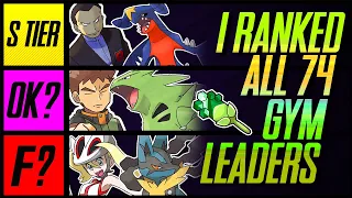 I Ranked All 74 Pokemon Gym Leaders | Mr1upz