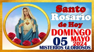 SANTO ROSARIO DE HOY DOMINGO 05 DE MAYO 2024🌹 Misterios GLORIOSOS 🌹 SANTO ROSARIO MEDITADO🌹