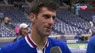 Interview with Novak Djokovic after USOpen 2015 final