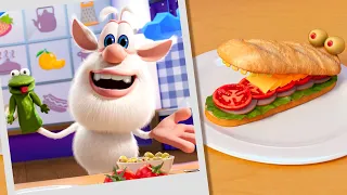 Booba 🥪 Food Puzzle: Funny Sandwiches 🐸🐊 Compilation - Funny cartoons for kids - Booba ToonsTV