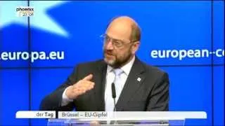 EU-Parlamentspräsident Martin Schulz zum EU-Gipfel - der Tag vom 27.06.2013