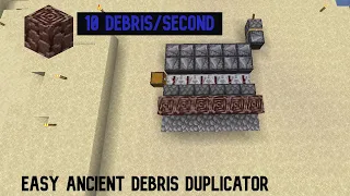 How To make/find unlimited  ancient debris| ancient debris duplicator | only 1.16.1 java edition