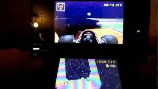 Mario Kart 7 - SNES Rainbow Road - First Person View