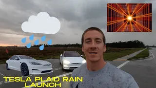 Can the Tesla Plaid hit 0-60mph in 1.9 seconds in the RAIN? - 0-60mph Dragy GPS Test