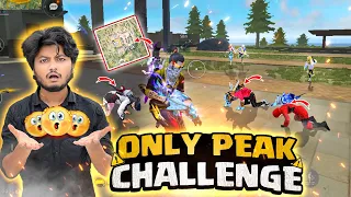 Only Peak Challenge | পিকের উপর পুরো ম্যাচ টিকে থাকার চ্যালেঞ্জ | Freefire Funny Video