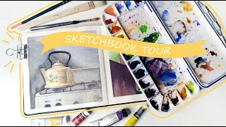 Обзор акварельного скетчбука | Watercolor Sketchbook Tour