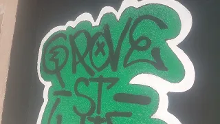 graffiti wall ... grove street for life "gta"