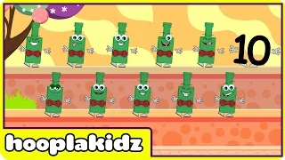 HooplaKidz | Ten Green Bottles | Nursery Rhyme