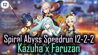 Genshin Impact 3.2/3.3 Spiral Abyss Floor 12-2-2 in 29 seconds with Kazuha & Faruzan