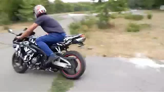 Падение на Honda cbr600rr. Как не надо ездить. Смотреть до конца