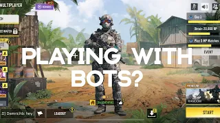 Playing with bots in cod mobile?🤨