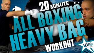 20 Minute ALL BOXING Heavy Bag Workout