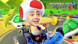 alanzoka jogando Mario Kart com os amigos