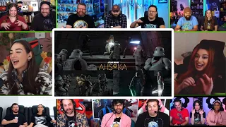 Youtubers React To Ahsoka, Ezra & Sabine Vs Zombie Stormtroopers | AHSOKA Ep 8 Reaction Mashup