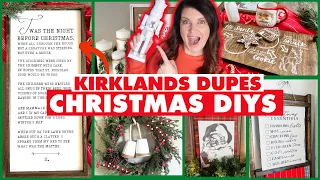 Kirkland's Christmas Dupes to DIY instead of Buy! 🌲 I saved HUNDREDS & FREE Christmas printables!