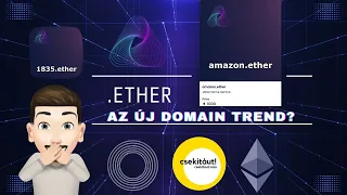 .ETHER lehet az új Trend a Ethereum Domain-ok között? | 0.02 ETH a regisztráció! | Egyedi Referral