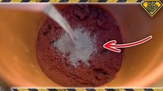 Mixing Thermite with Negative X! TKOR's DIY How To Make Homemade Thermite Experiment With Negative X