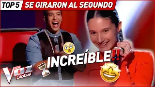 GIRARON sus sillas AL INSTANTE por sus voces en La Voz Kids