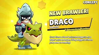 😍NEW BRAWLER DRACO IS HERE!!!🎁|FREE GIFTS Brawl Stars/CONCEPT
